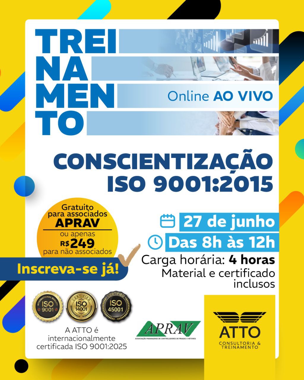 Conscientização ISO 9001:2015